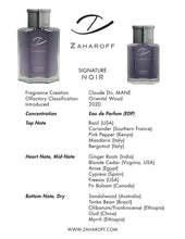 Load image into Gallery viewer, Zaharoff Signature Noir EDP Sample