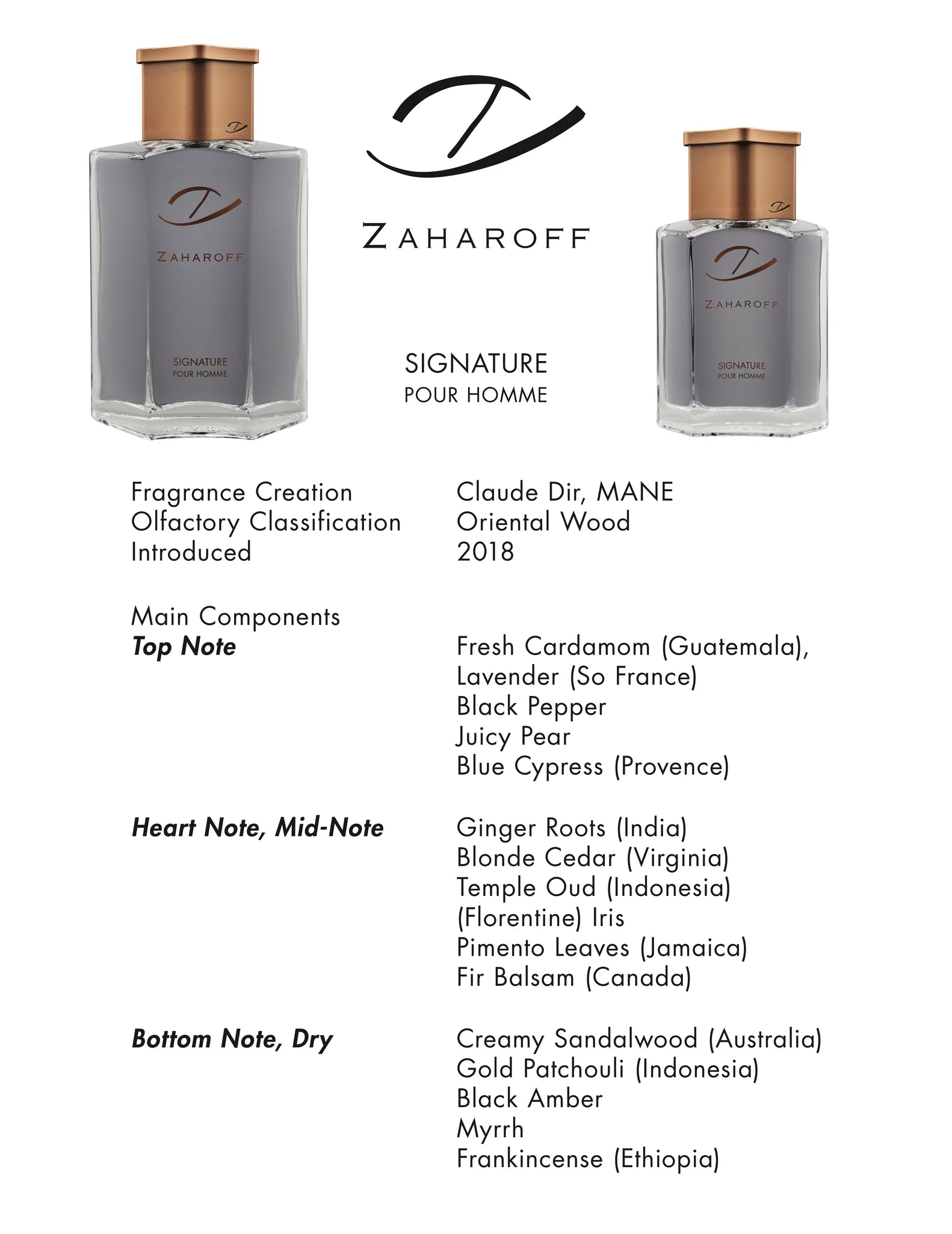 Zaharoff Signature Pour Homme EDP Sample - Main Image